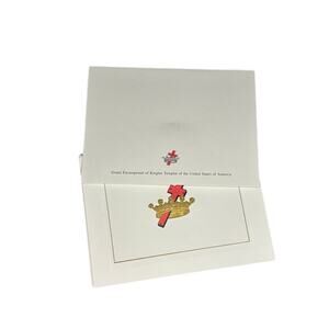 Vintage Knights of the Templar Blank Notecards Box of 8 Cards and Envelopes